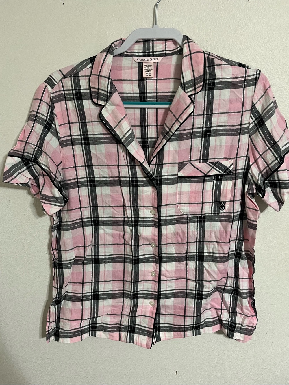 Victoria’s Secret Plaid Pajama Top